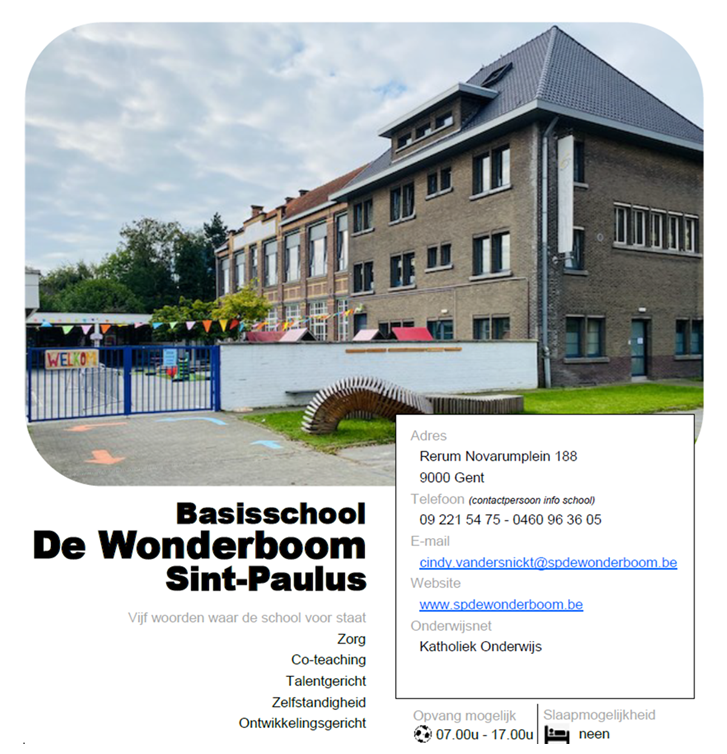VBS Sint-Paulus - De Wonderboom
