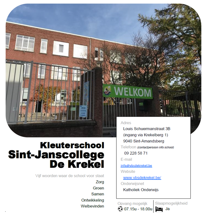 VBS Sint-Janscollege De Krekel  - kleuter  