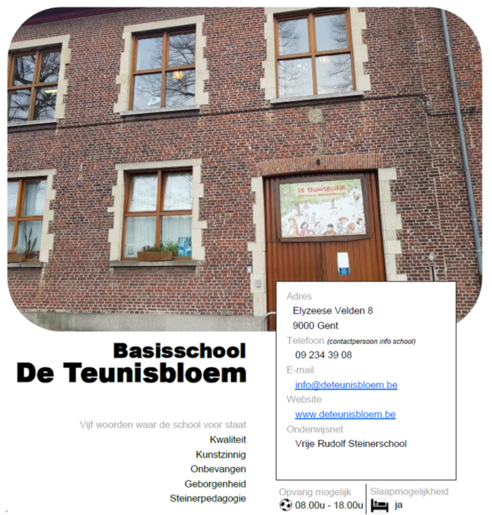 VBS Steinerschool Gent - De Teunisbloem